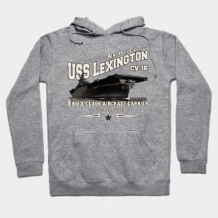 USS LEXINGTON CV-16 aircraft carrier veterans Hoodie